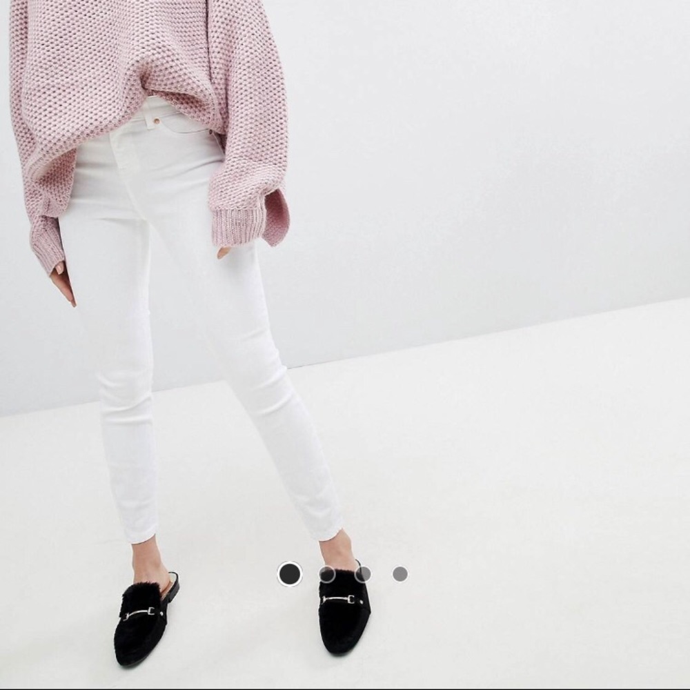 New Look high rise skinny white jean